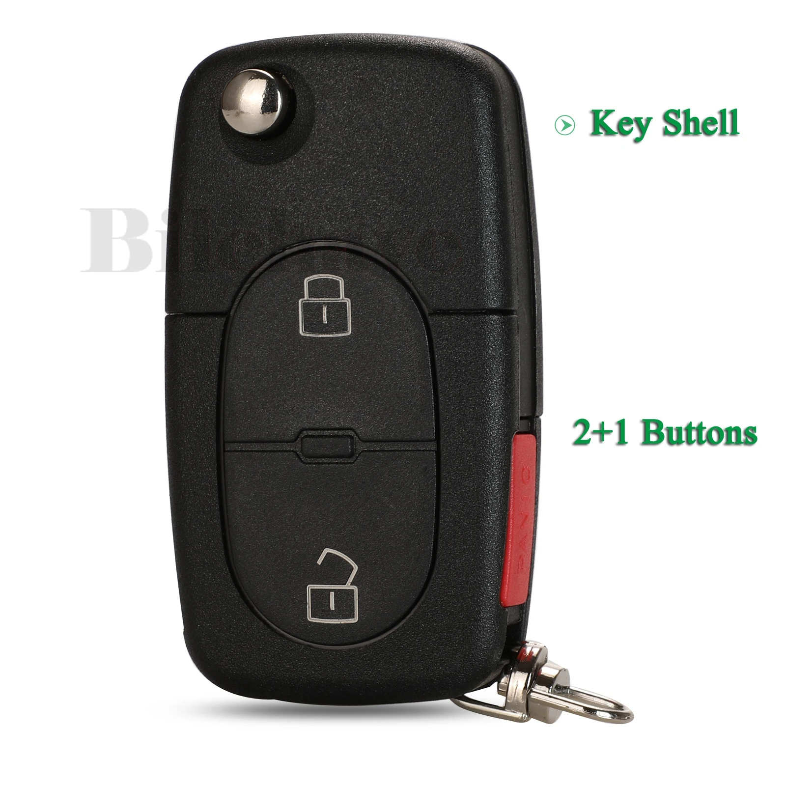 

Jingyuqin 10 шт. для VW Passat Jetta Golf Beetle FOB 2 + 1 кнопочный интеллектуальный пульт дистанционного управления автомобильный ключ чехол с лезвием