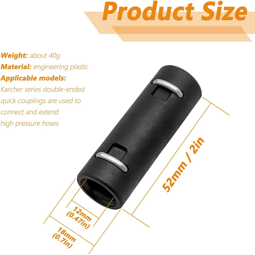 Extension Pipe Connection Adapter For Karcher Bosch Nilfisk Parkside Pressure Washer With Quick Connect Washer Hose Adapter 2