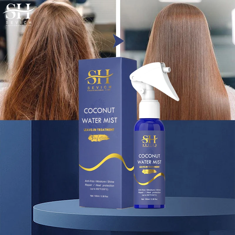 

Sevich 100ml Coconut Oil Hair Smoothing Spray 5 In 1 Repair Hair Damage Restore Soft Hair Repair Solution Keratin Hair Care