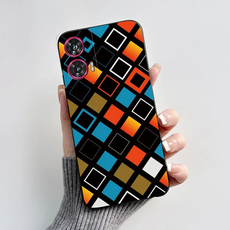 Silicone TPU Fashion Love Heart Cartoon Shockproof Phone Case for Motorola Edge 50 Fusion