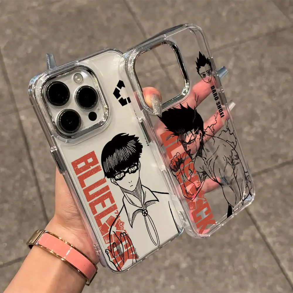 Anime BLUE LOCK Transparent Soft Phone Case