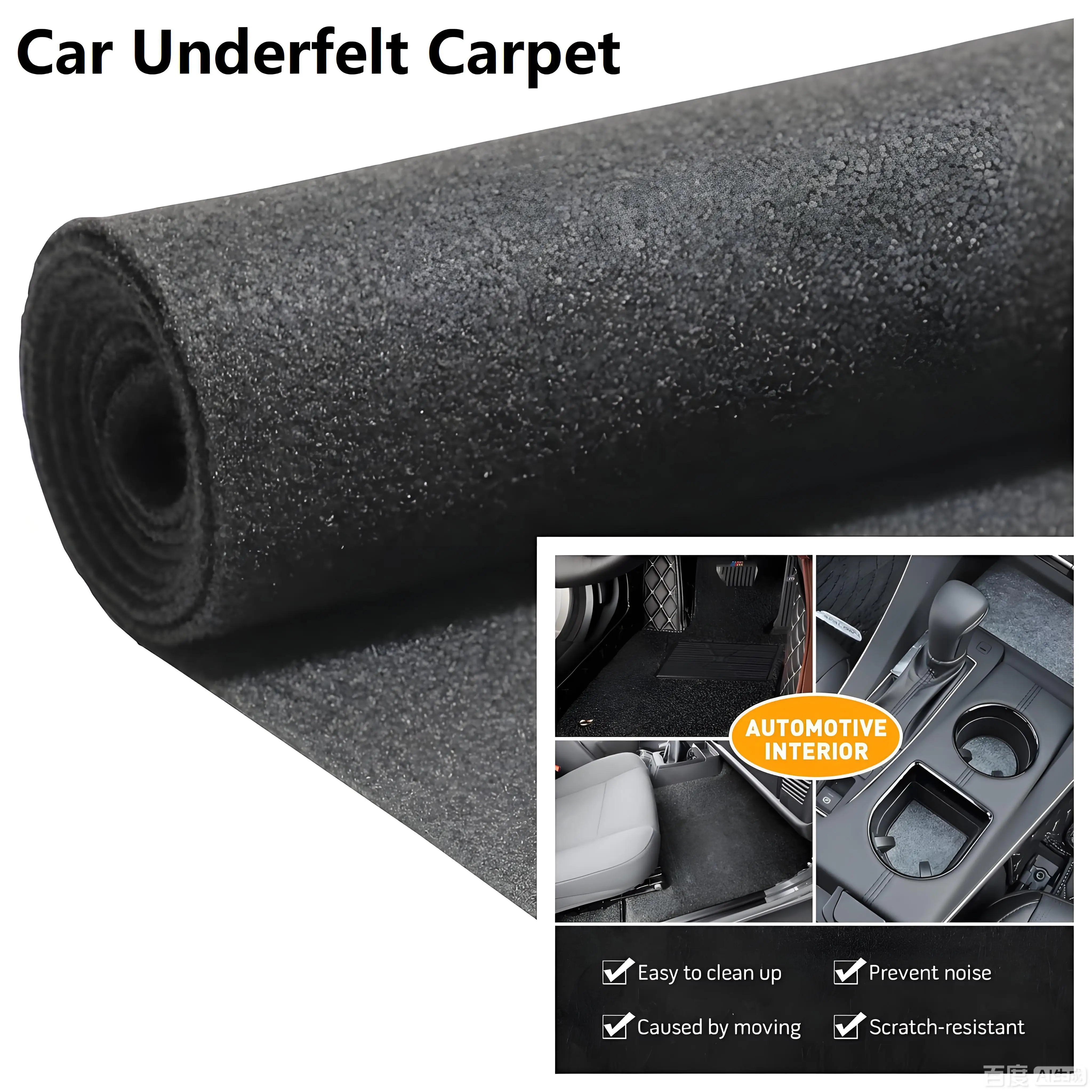 Autofutter, Unterfachteppich, Marine-Polsterung, ohne Rückseite, für Lautsprecher, Unterbox, Zuhause, Auto, Wohnmobil, Boot, Marine, LKW, Kofferraum, Filzstoff