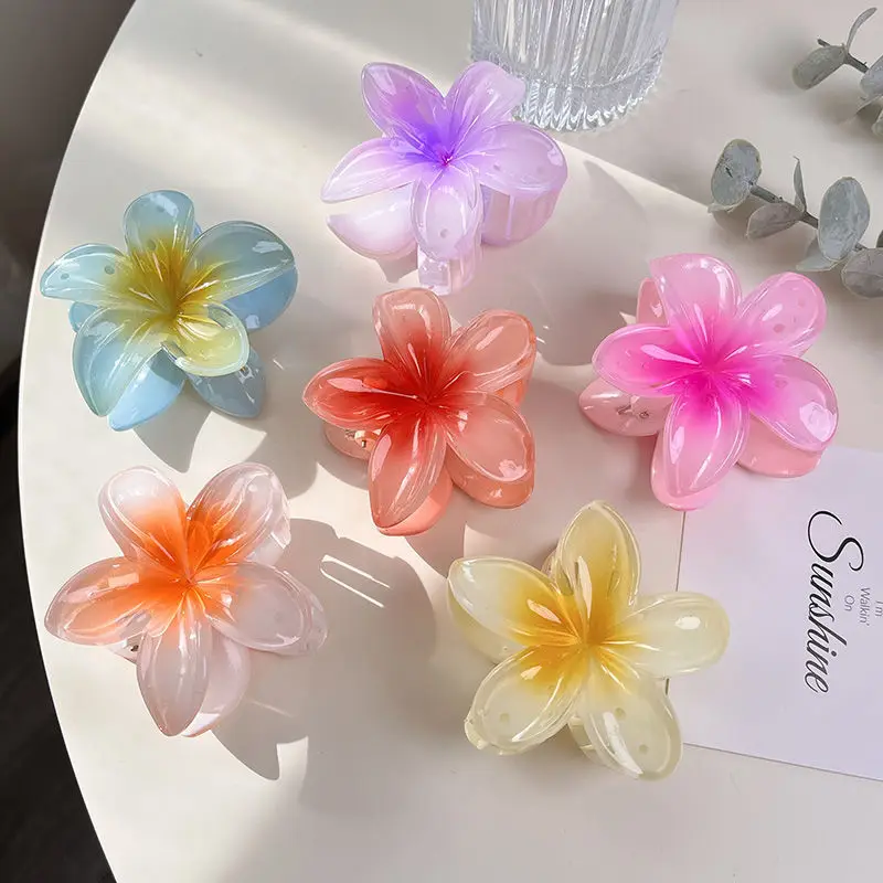 Tropical Flower Hair Clips - Bohemian Beach Hairpins