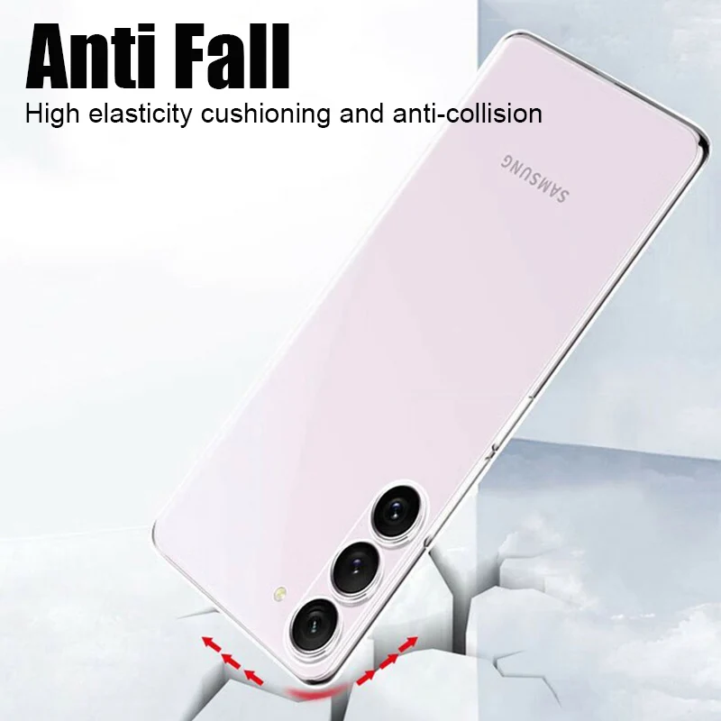 Crystal Clear Shockproof Phone Case with Enhanced Durability and Sleek Soft Cover Design