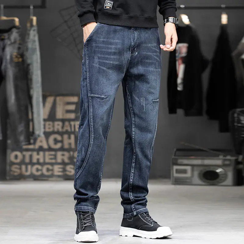 Denim Pants Denim Trousers Men Trousers Lyocell Jeans Summer Designer Clothes Punk Harajuku Fashion Casual Plus Size Slim Fit Denim Jeans for Cowboy Pants for Men