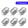 6PCS Transparent