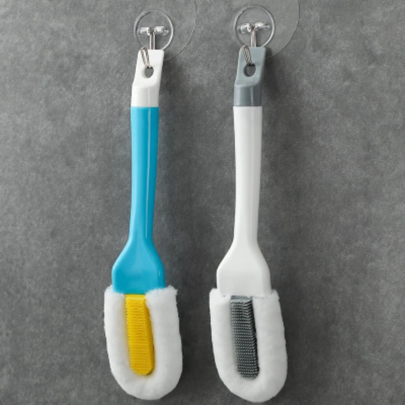 Professional Shoe Cleaning Brush Multifunctional Long-handled Shoe Brush Cleaner White Shoe Slippers Kit Hanging Soft Brush Shoe 5