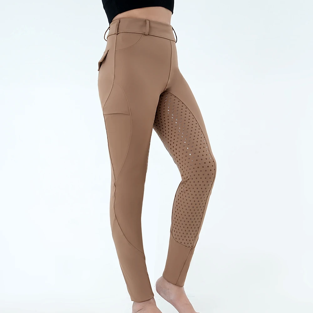 Women's Horse Riding Pants Full-Seat Breeches Equestrian Schooling Tights Outdoor Sportswear Knight Equipment Clothes 2