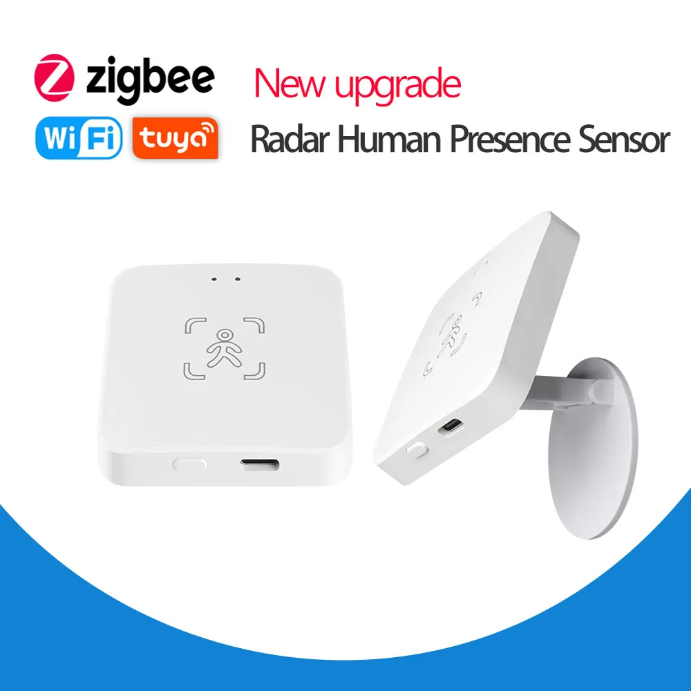 Zigbee Smart Sensor de Presença Humana, Detecção de Distância Luminância, Tuya Smart Life, Automação Residencial, Z2M Alexa Google