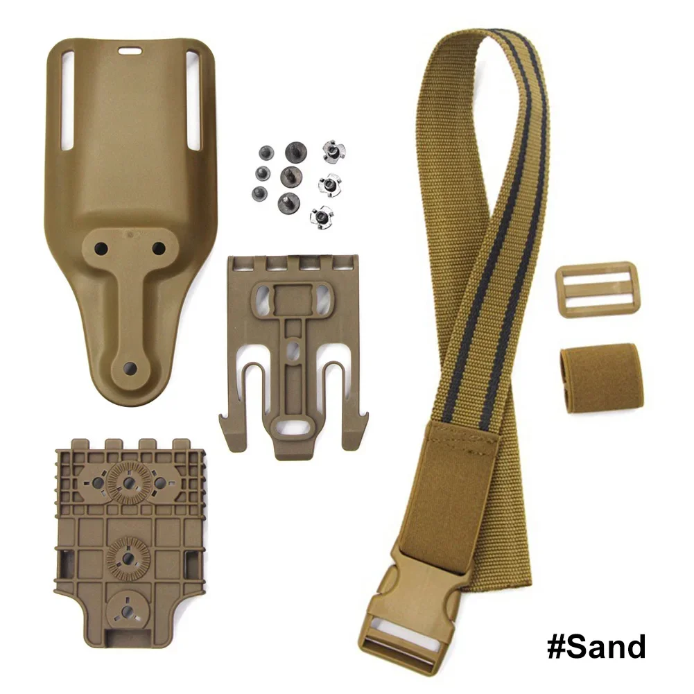 Anti-Slip Elastic Gun Holster Thigh Strap with Drop Leg Securement