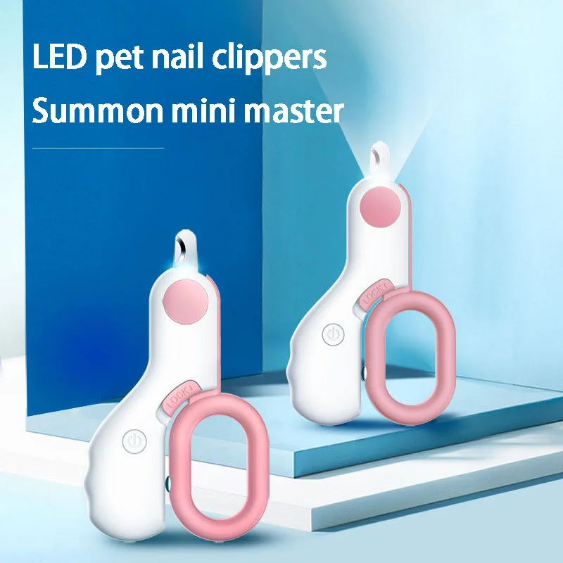 Mini Pet Nail Clippers for Cat and Dog Nail Clippers Led Blood Line Pet