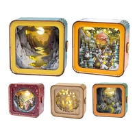3D Wooden Puzzle Night Light Forest Secret DIY Puzzles For Adults Eye Care Night Light With Touchable Switch Personalized Gifts 1
