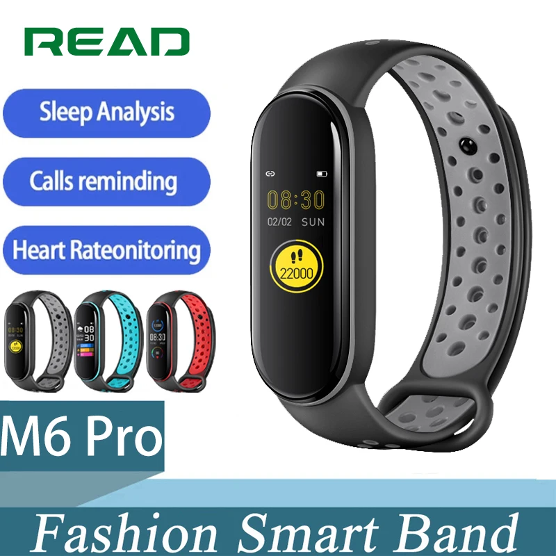 Смарт-браслет M6 Pro для мужчин и женщин умный браслет с пульсометром тонометром