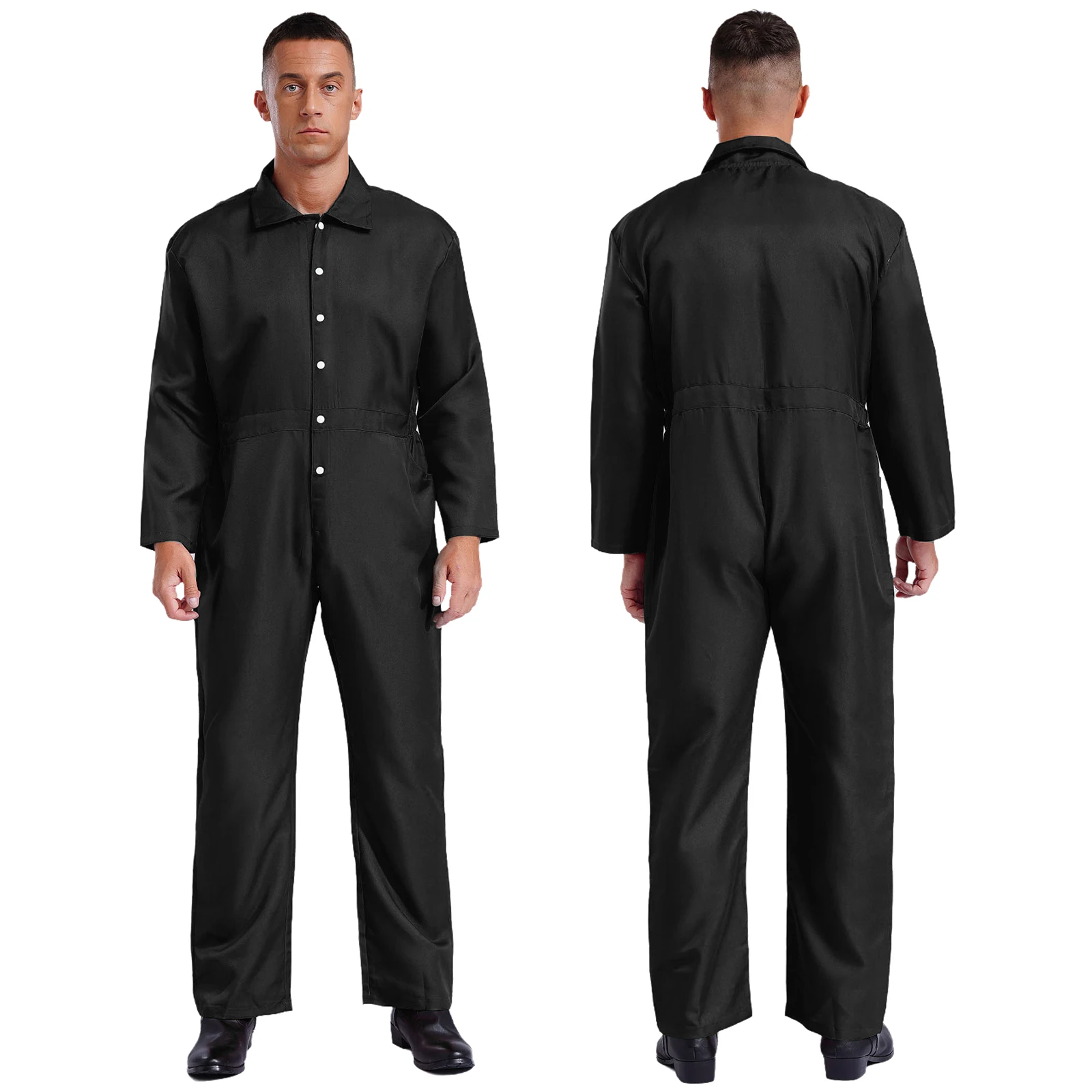 thumbnail image 1 of Monos de trabajo para hombres Monos de cuerpo entero Uniformes Monos resistentes Monos de trabajo Uniformes de taller Ropa de trabajo con botones de manga larga, 1 of 5