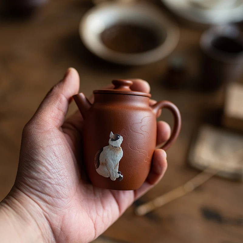 YixingPurpleClayPotRawMineZhaoZhuangZhuPureHandmadePainting