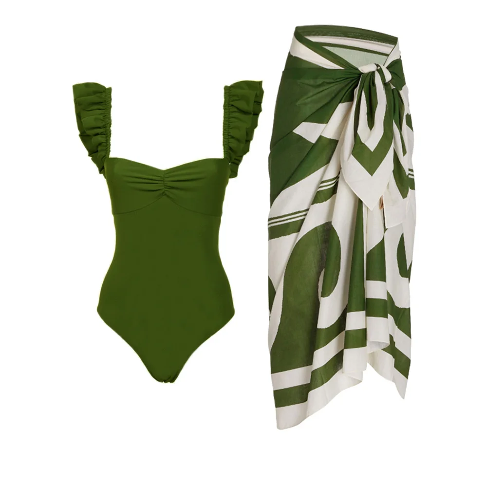 

Винтажный купальник с геометрическим принтом, праздничная пляжная одежда, накидка, дизайнерский купальный костюм, летняя одежда для серфинга
