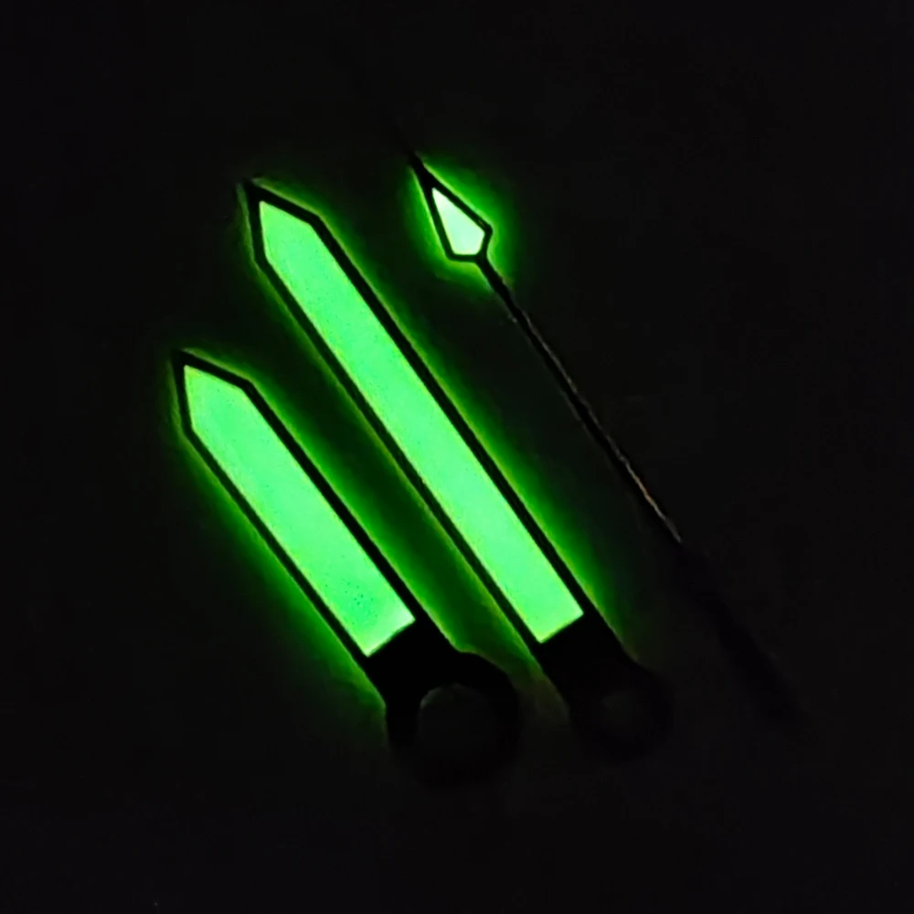 High-Quality Golden Watch Hands with Green Luminous Feature