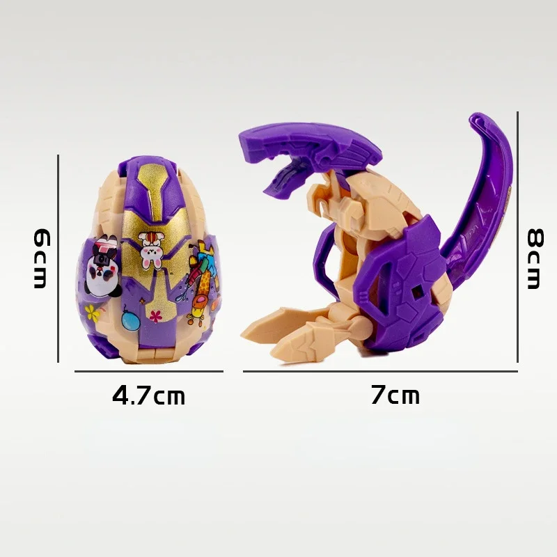 6PCS Deformed Dinosaur Egg Toys Mini Claw Machine Accessories Kids Gashapon Balls Prizes DIY Doll Vending Twisted Egg Machines 6