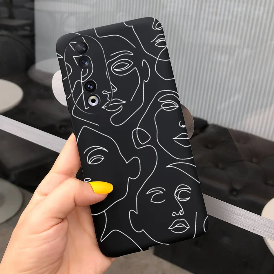 Fashion Leopard Painted Matte Soft Phone Case for Huawei Honor 90 Series