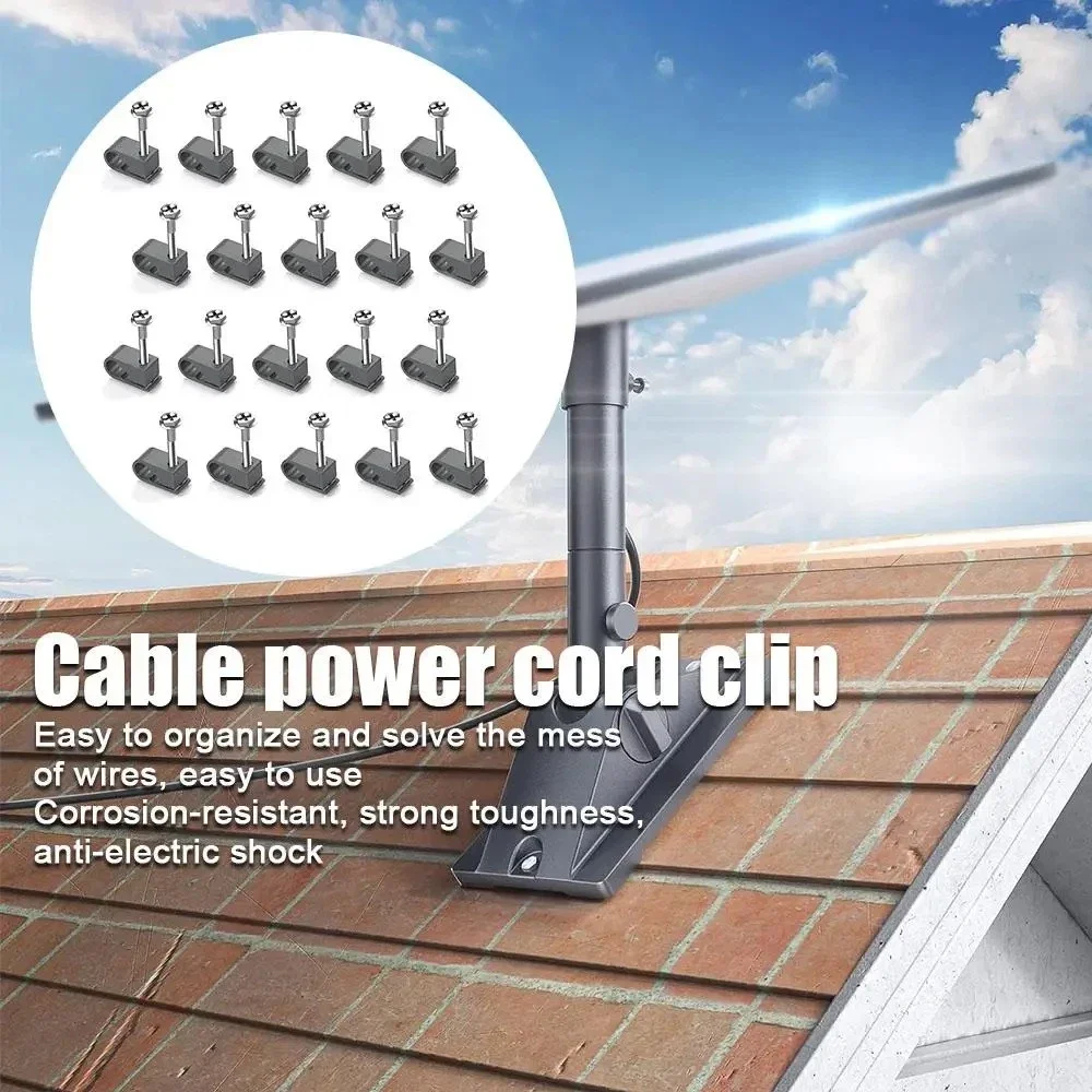 Starlink Durable Cable Clips for Efficient Desk and Wall Organization