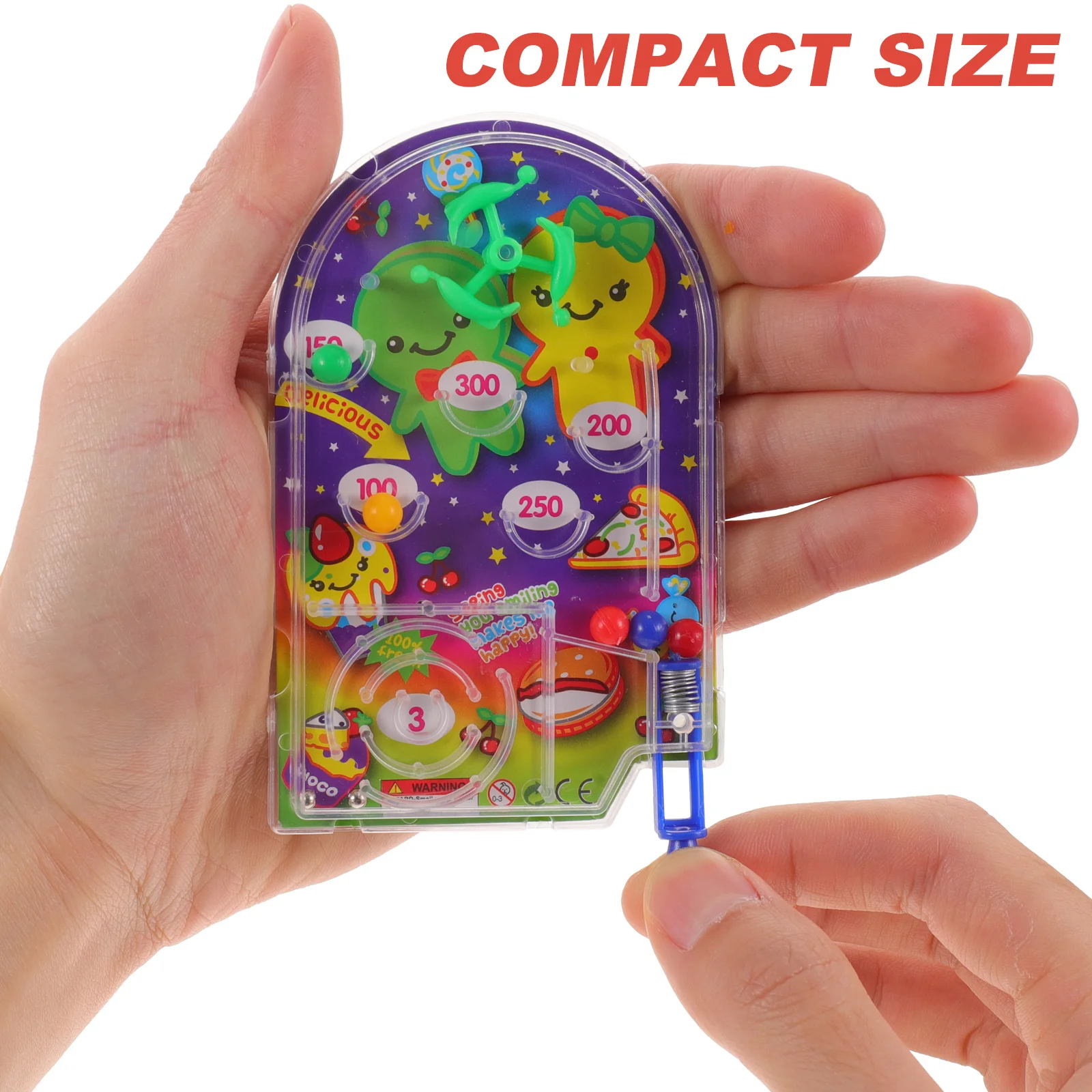 10 Pcs Pinball Machine Pachinko Child Children’s Toys Desktop Kids 10X68X05CM Plastic Table Game 6