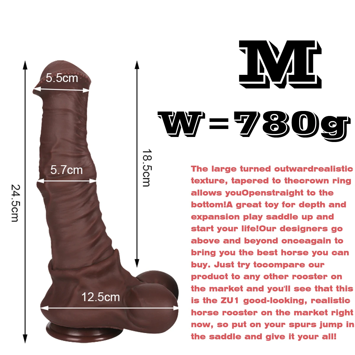 Consolo Realista Cavalo Dilatador Dildo Equino Horse Desire