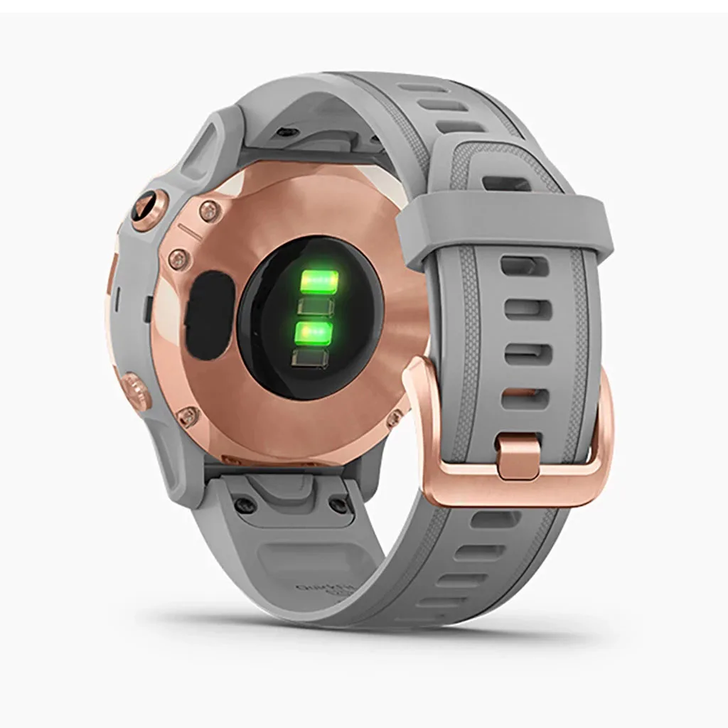 Rose Gold Buckle Quick Release Silicone Watchband, 20mm