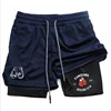 Anime Performance Shorts Toji Printed Men GYM Casual Sports Shorts Workout Running Mesh 2 In 1 Sport Short Pants 2