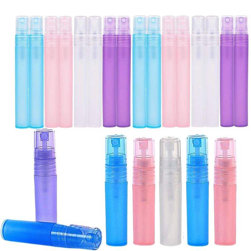 

30Pcs 3ml/5ml/10ml Plastic Spray Bottles Portable Liquid Sample Containers Perfume Atomizer Refillable Travel Fine Mist Sprayer