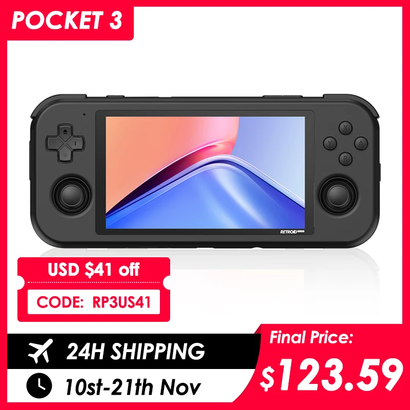 Retroid Pocket 3 Android 11 4.7inch Touch Screen 3g Ram Rom 32g Retro Video  Games Consoles With Wifi Hd Tv Out Player Box - Handheld Game Players -  AliExpress