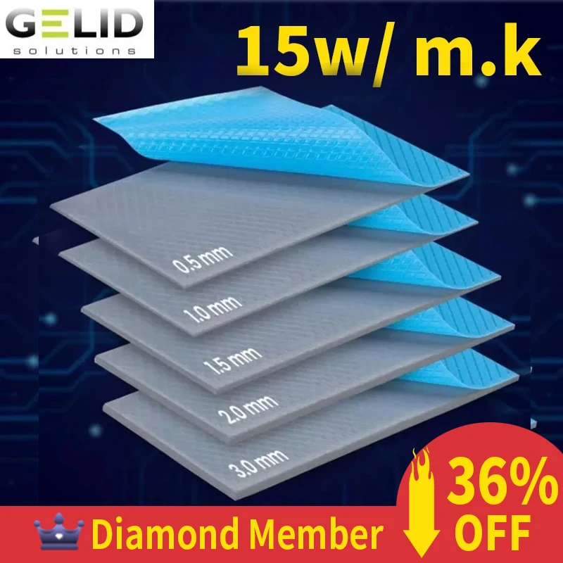 Gelid Gp-ultimate 15w/mk High-performance Thermal Pad Cpu/gpu Graphics Card Thermal Pad Motherboard Thermal Pad Multi-size - Fans & Cooling - AliExpress
