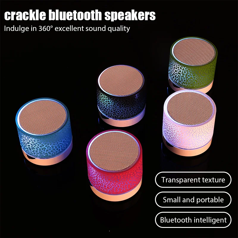 A9 Bluetooth Speaker Mini LED Wireless Sound Box music Crack TF USB