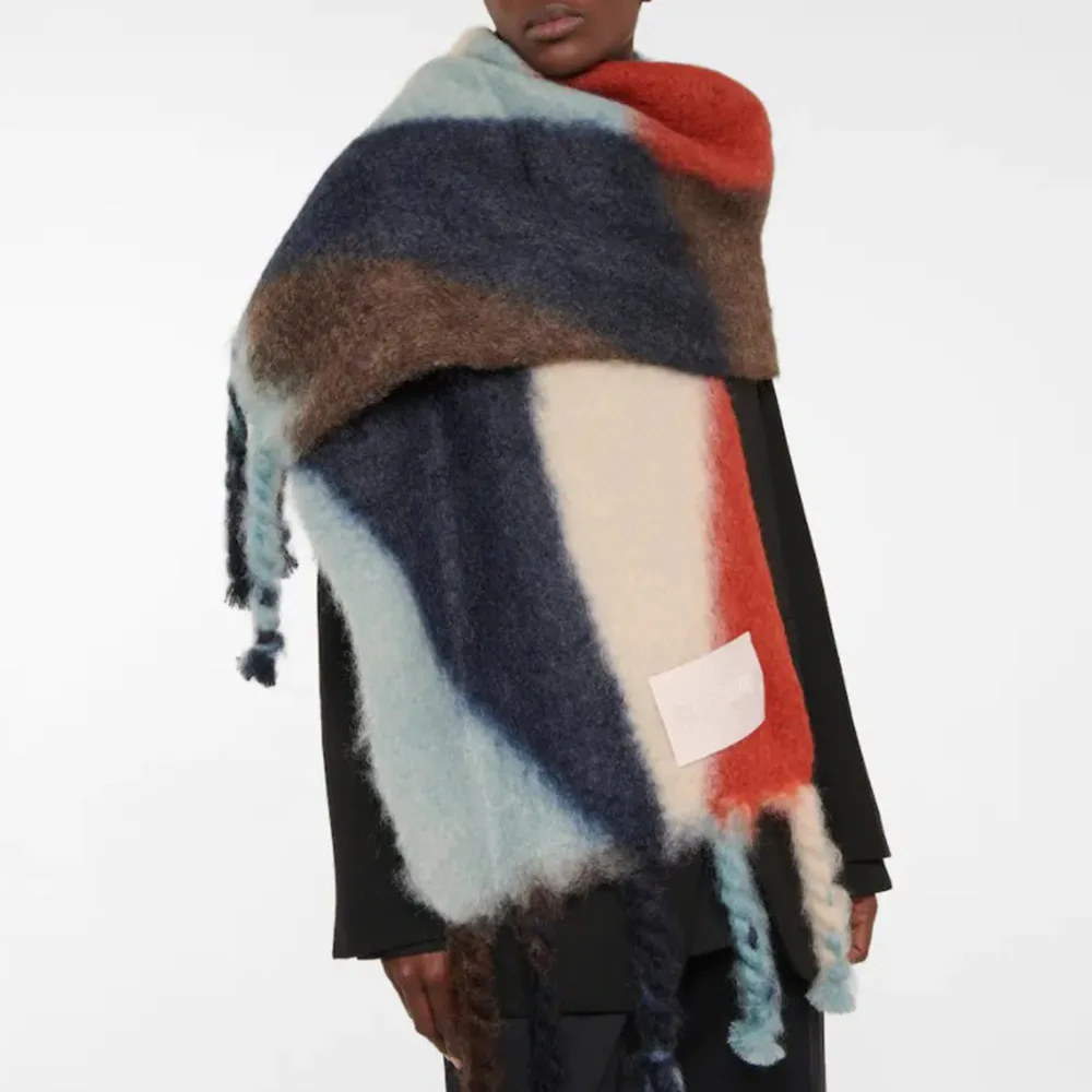 Designer Brand Tassels Scarf for Women Winter Warm S Men Outstanding Blanket New York Mall