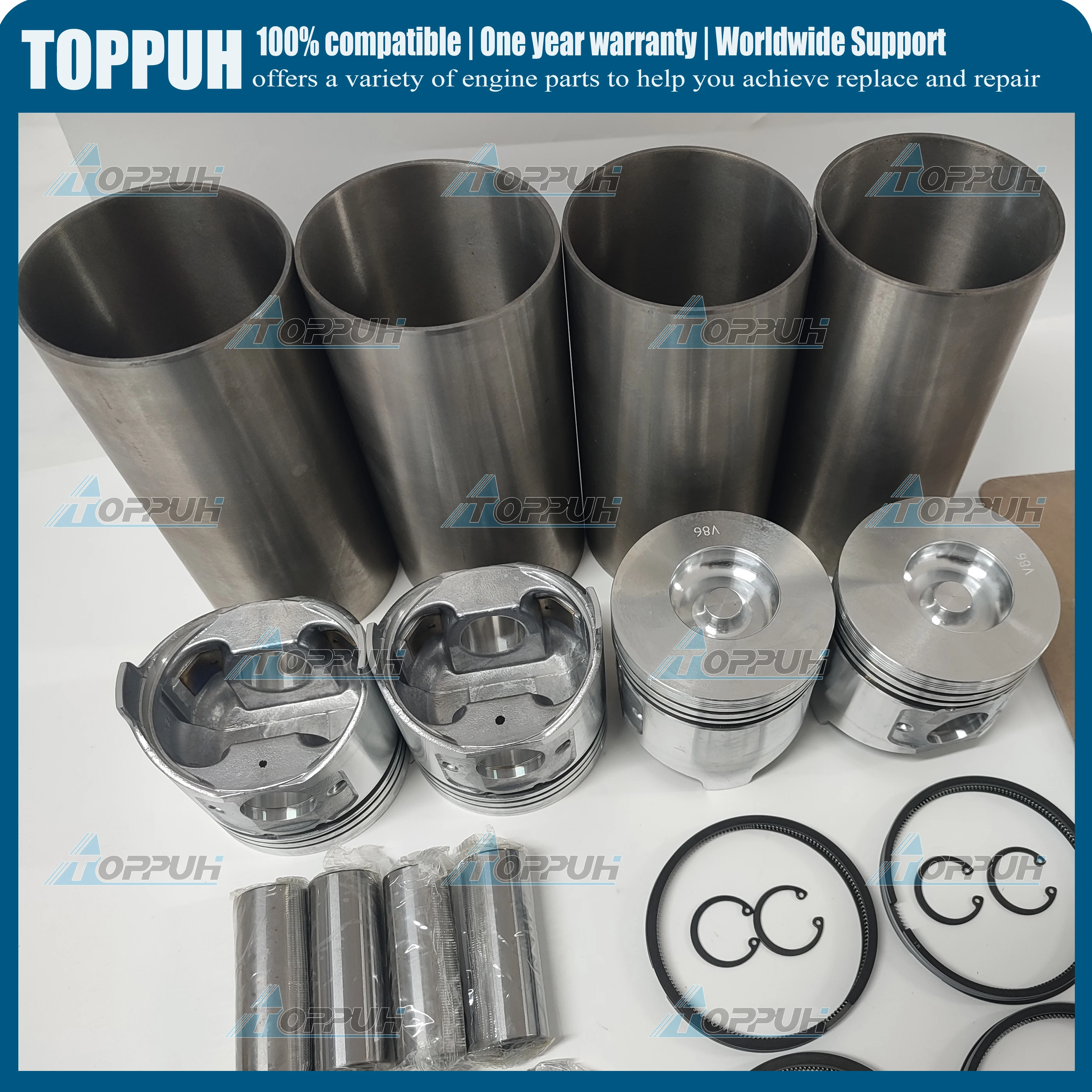 Engine overhaul rebuild kit For Thermo King 486V TK486V TK486VG TK486VH Liner Piston Ring Full set