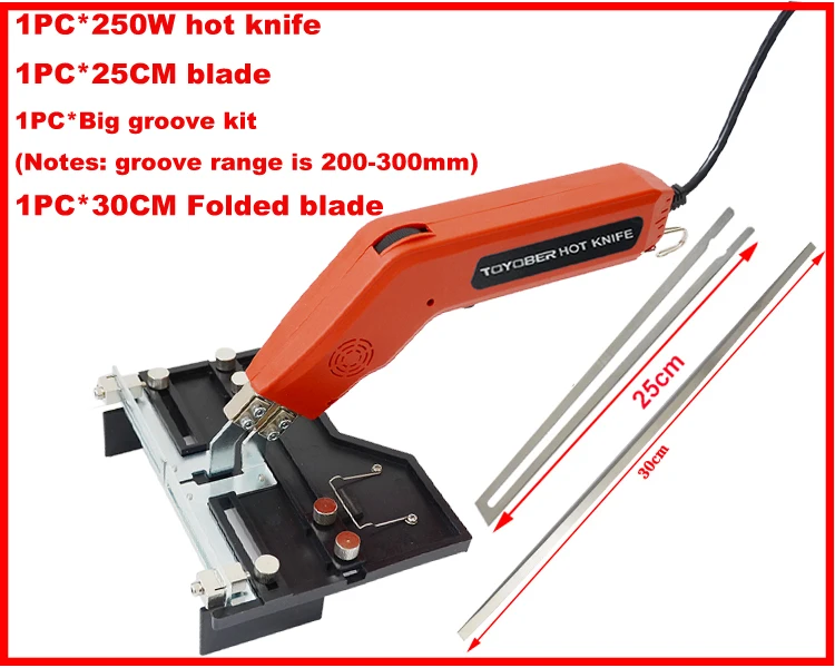 250W High Power Electric EPS Foam Cutter Hot Knife Handheld EPE Slotter  Thermal Cut Machine Sponge Polystyrene Slotting DIY Tool - AliExpress