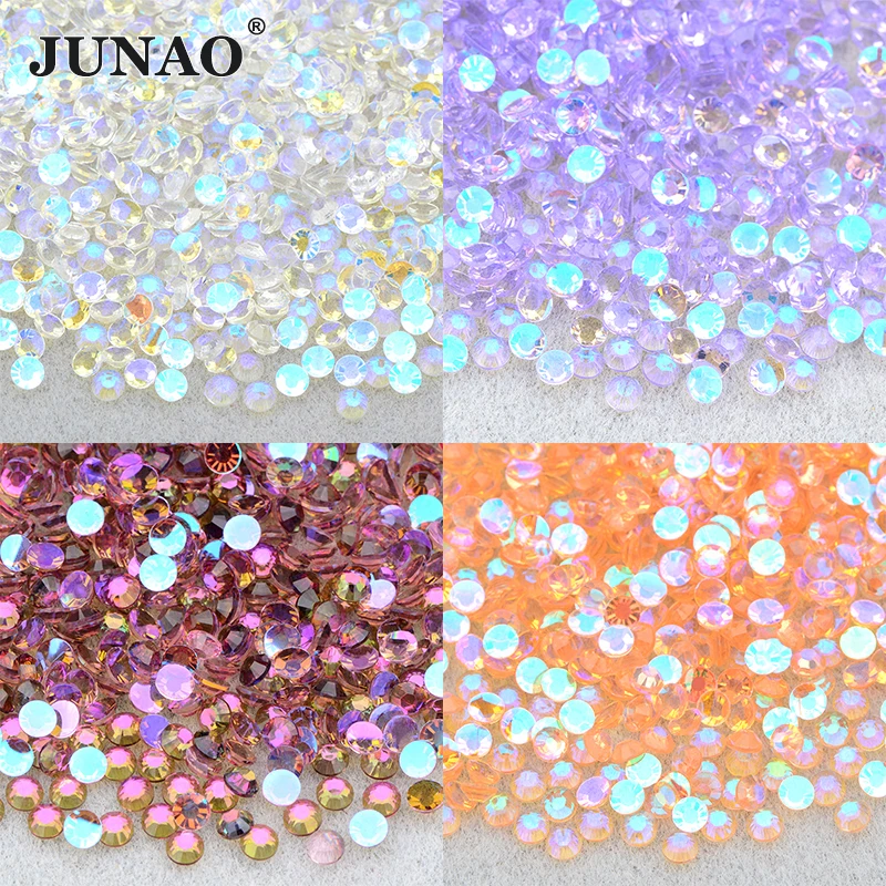 1440pcs vidro SS6 SS30 flatback strass glitter ferro em pedras de
