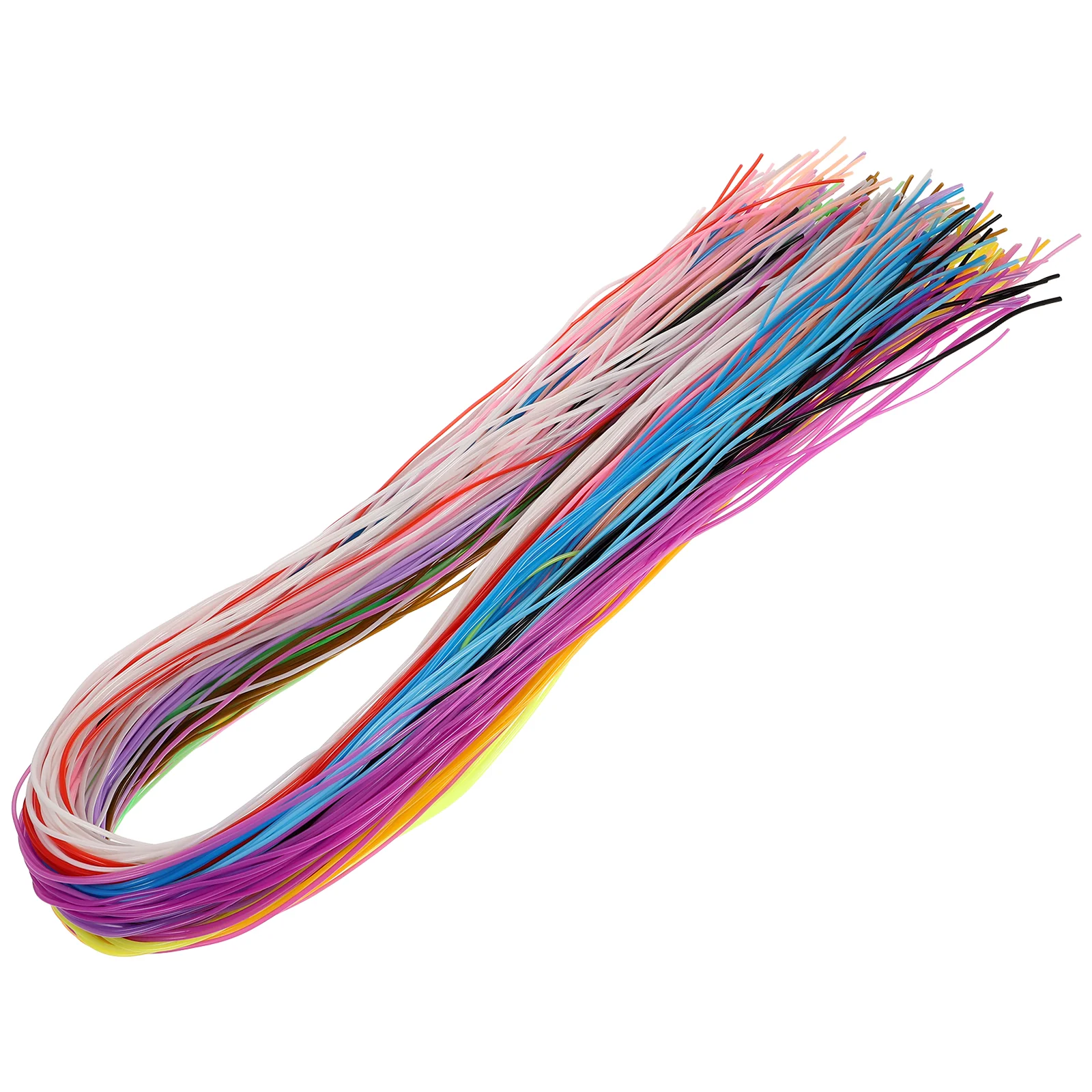 200 Pcs Scoubidou Strings Kit Craft Trim Weaving Friendship Bracelet Thread Colorful PVC