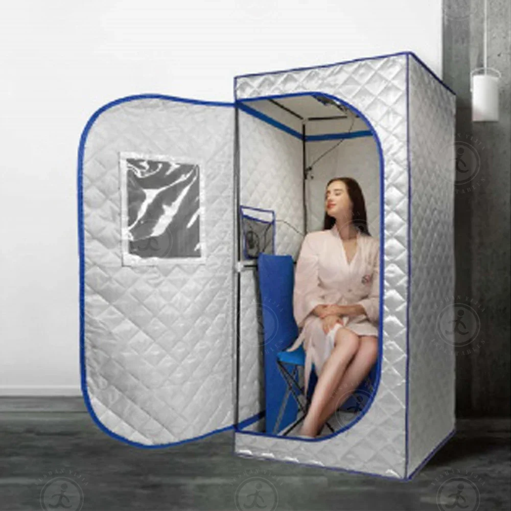 

Portable Sauna Home Steam Sauna Heater Tent Personal Spa W/ Chair Generator for Reducing Stress and Improve Tone