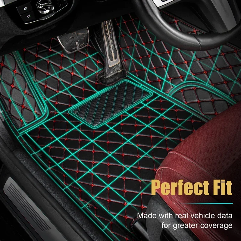 Tapis de sol de voiture pour Chevrolet Holden Barina, Spark, EV, Ravon, Inter M300, 2011 ~ 2015, tapis anti-saleté, polymères en cuir, accessoires de voiture