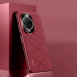 Luxe Effen Leren Hoes met Camera Lens Bescherming - Harde Slim Goede Textuur Cover