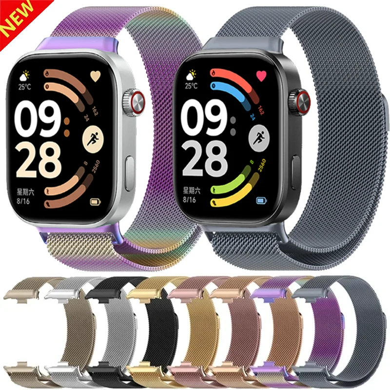 Milanese Loop Metal Magnetic Breathable Watchband Strap
