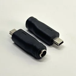 Universal DC Power Charger Adapter - Micro USB, Type C, Mini USB to 5.5 x 2.1 mm Female Plug Converter - 5 Pieces (DC To Micro USB)