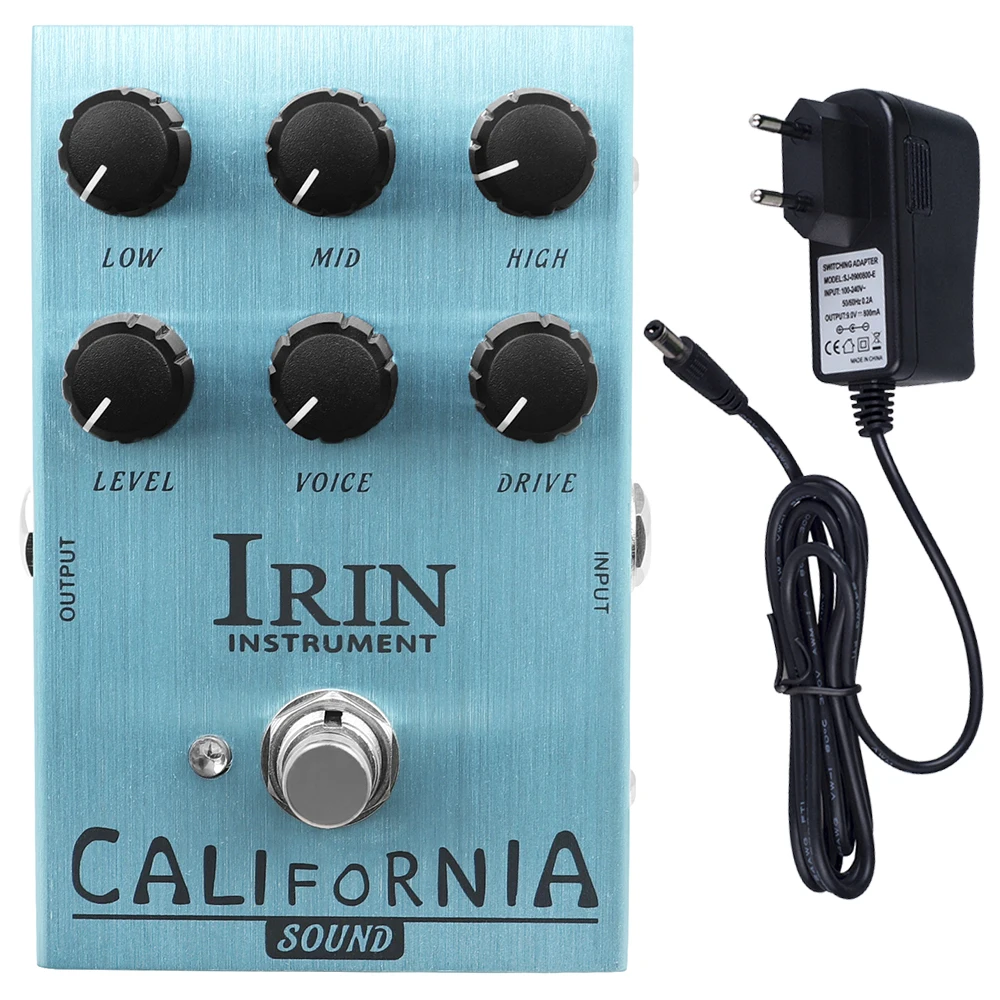 

IRIN AN-32 Guitar Effect Pedal California Sound Amp Simulator Overdrive Distortion Pedal Rock Tones for Electric Guitar Effect