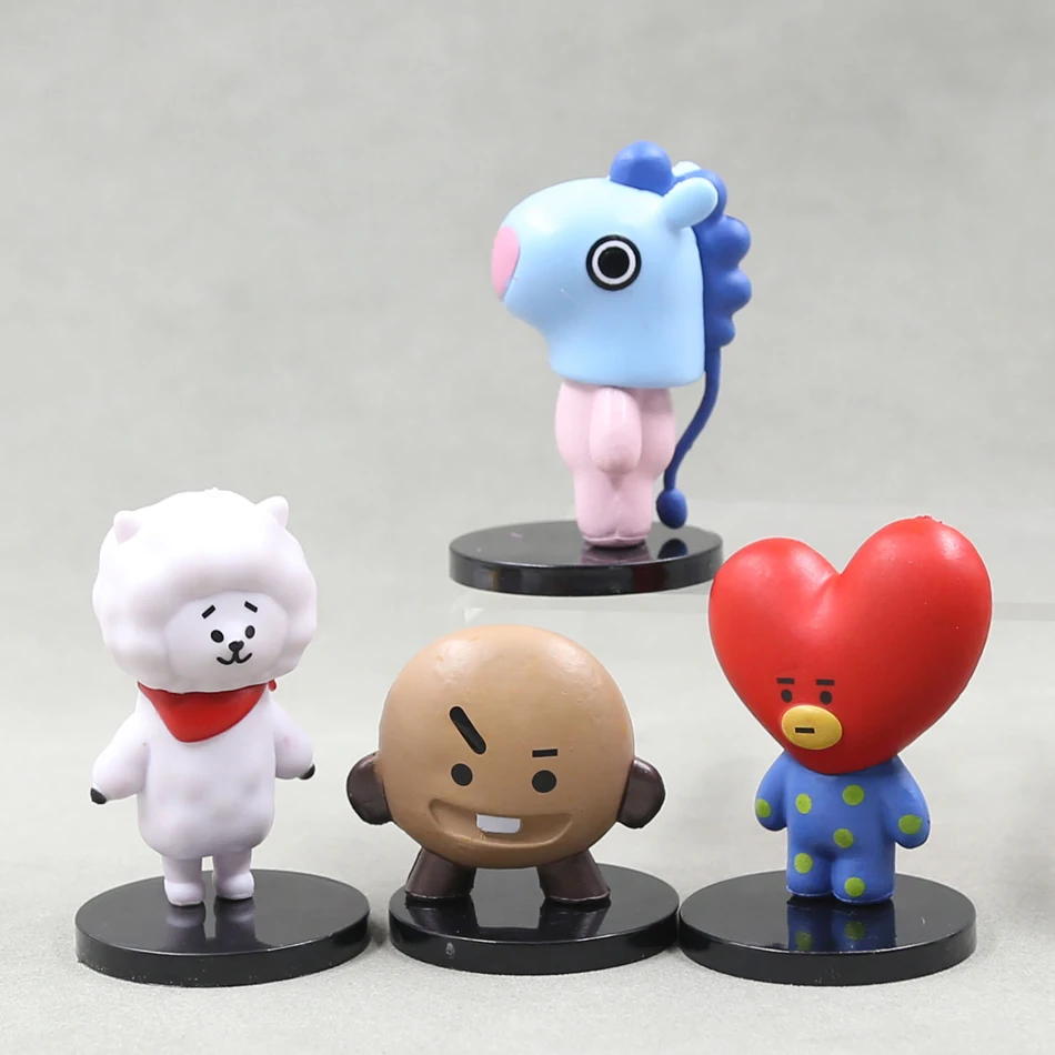 BT21 6cm 7pcs figure korea pop kpop mini figure bts Bt21