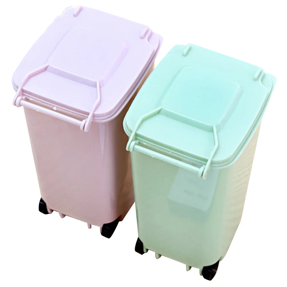 

Plastic Bedroom Office Kitchen Garbage Can For Countertop for Office Desktop Storage Trash Collector