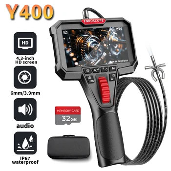Two-Way Articulating 4.3inch Borescope Camera with Light, 0.25in SlimProbe, industrial Endoscope Inspection Camera with Light 1