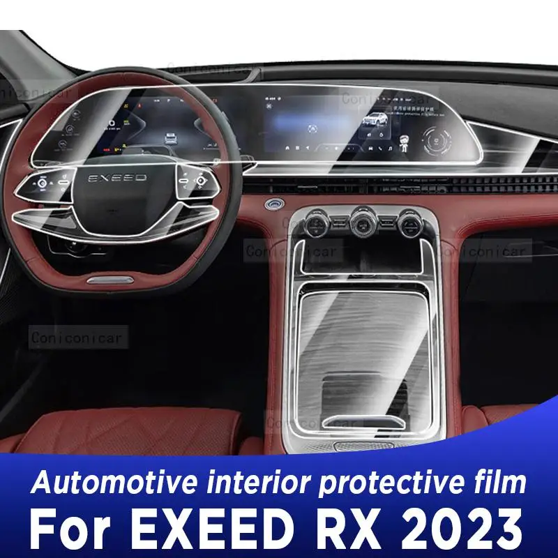 

Для Chery EXEED RX 2023 панель редуктора приборной панели навигации автомобильного интерьера защитная пленка ТПУ Прозрачная с защитой от царапин