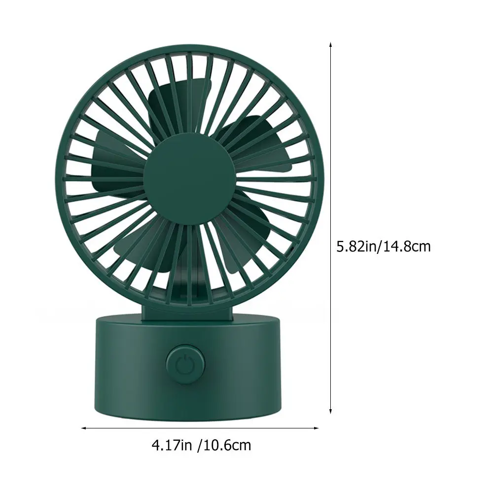 USB 책상용 선풍기 3단계 속도 조절이 가능한 미니 휴대용 데스크탑 팬 ABS 소재 각도 조절 가능 홈 오피스 침실 테이블용