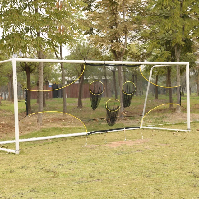 1PC 3-hole Soccer Goal Shooting Accuracy Training Tool Multi-target Soccer Training Net 5 7 11 size 5