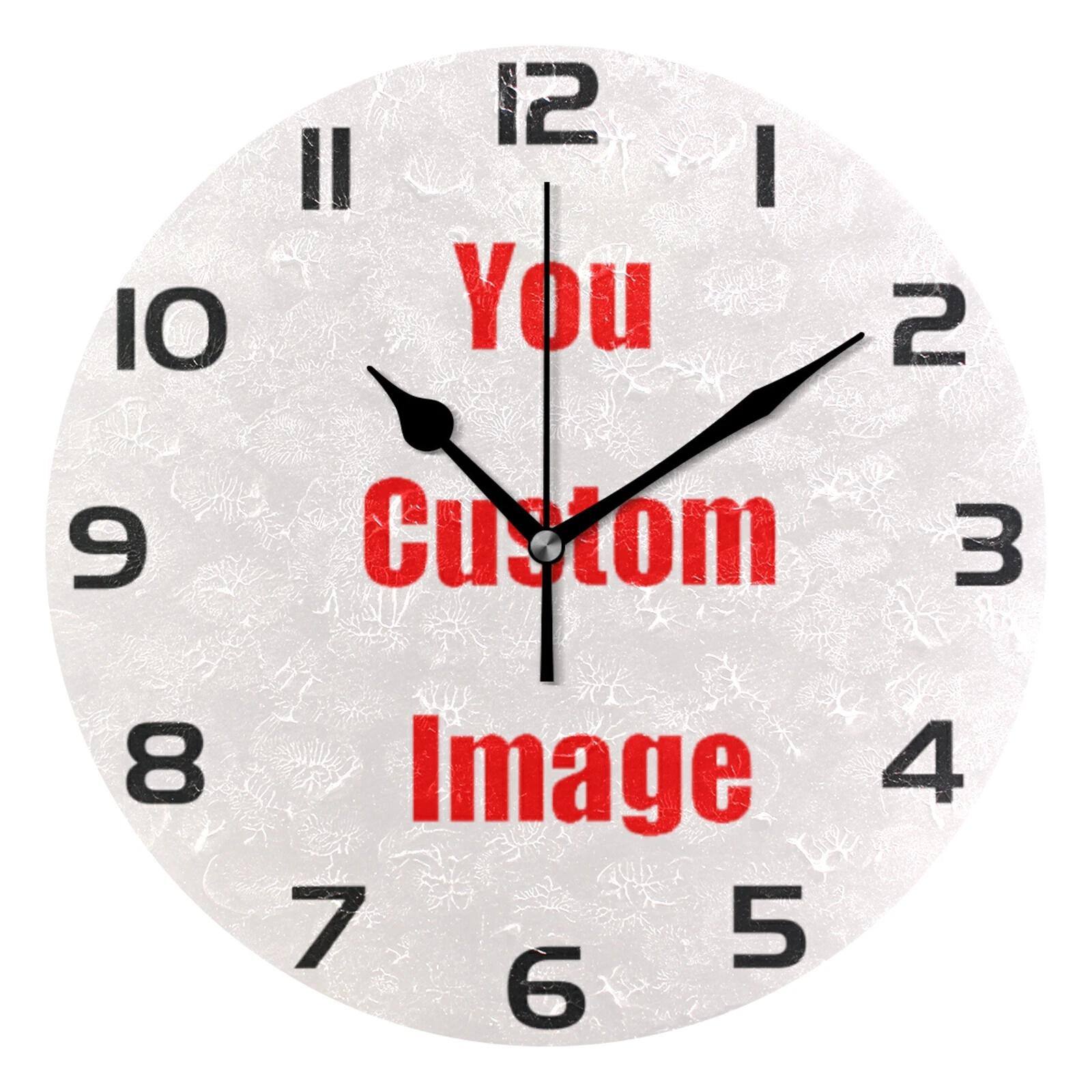 PhotoDIYLargeWallClockCustomPhotoDecorativeLivingRoomFamily